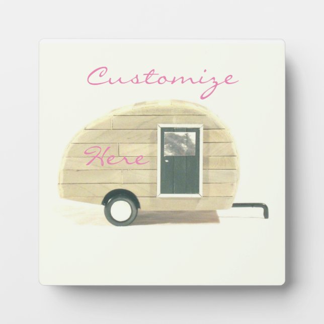 Plaque Photo caravane vintage en lacet gypsy caravane (Devant)