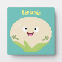 Caricature de légume de chou-fleur joyeux