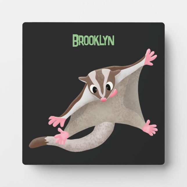 Plaque Photo Caricature de planeur de sucre joyeux (Devant)