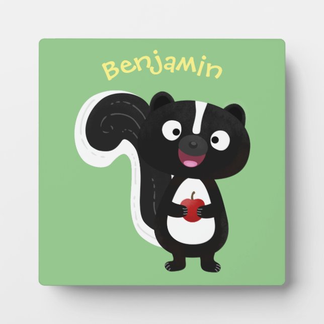 Plaque Photo Caricature de skunk jote happy (Devant)