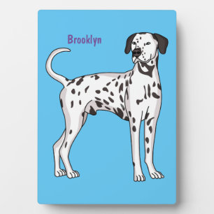 Plaque Photo Caricature pour chien dalmate