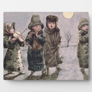 Plaque Photo Carolage de Noël (avec papier)