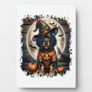 Plaque Photo Carré de Halloween de Setter