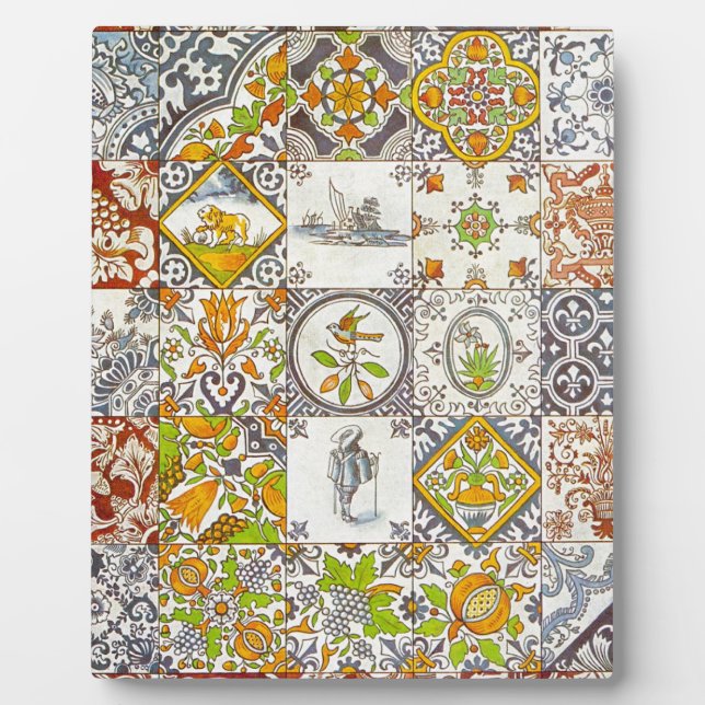 Plaque Photo Carreaux de céramique hollandais (Devant)