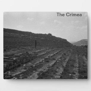 Plaque Photo Carrière de calcaire d'amphithéâtre en Crimée