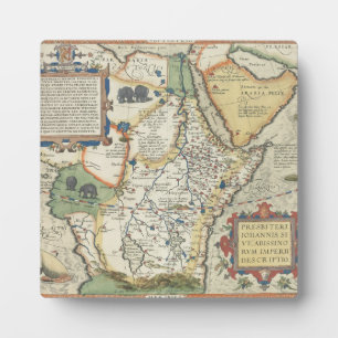 Plaque Photo Carte de l'Afrique et de la péninsule arabique