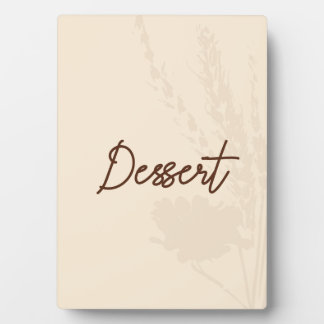Plaque Photo Carte de table de mariage rustique dessert - Détai