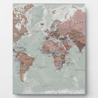 Plaque Photo Carte du monde exécutif