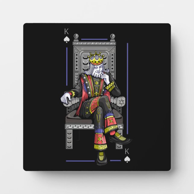 Plaque Photo Carte King (Devant)