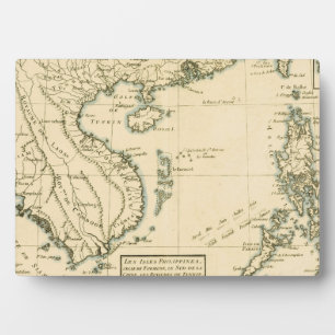 Plaque Photo Carte vintage de l'Inde   Océan Indien