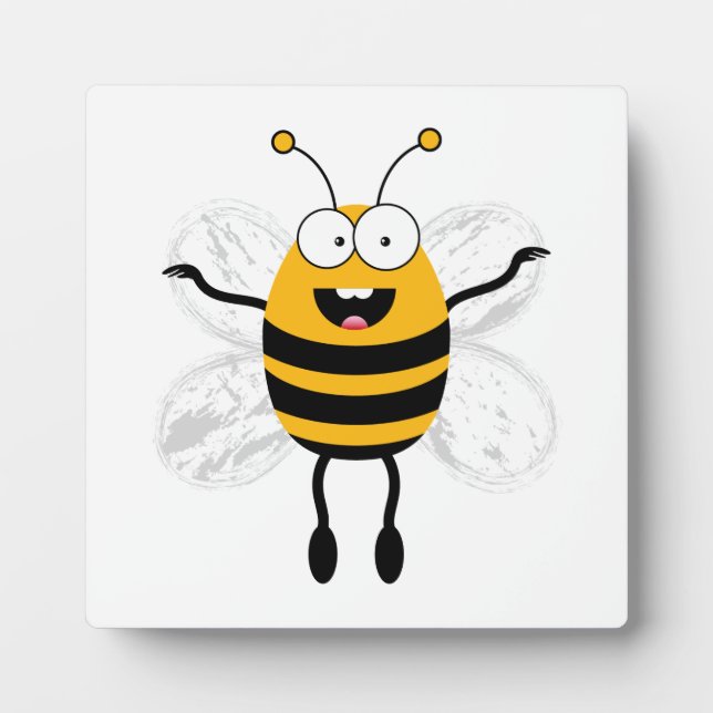 Plaque Photo Cartoon Bee (Devant)