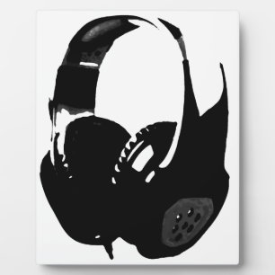 Plaque Photo Casque Pop Art
