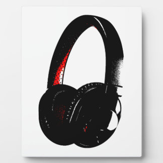 Plaque Photo Casque Pop Art Head Téléphone