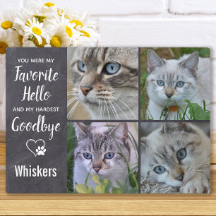 Plaque Photo Cat Memorial Keepsaké Sympathie Photo Perte d'anim