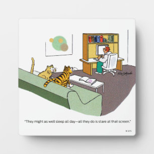 Plaque Photo Cat Talk