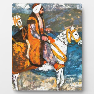 Plaque Photo Cavalier arabe