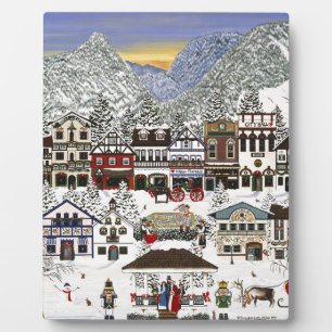 Plaque Photo Célébration des vacances à Leavenworth