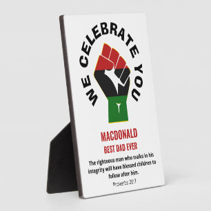 Plaque Photo CÉLÉBRER LE MEILLEUR PÈRE JAMAIS Nom personnalisé