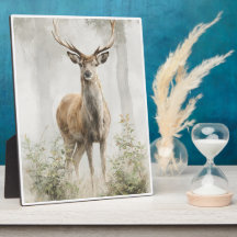 Cerf de la forêt brumeuse Art
