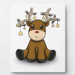Plaque Photo Cerfs communs
