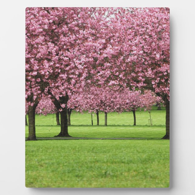PLAQUE PHOTO CERISE MAGNIFIQUE FLORALE (Devant)