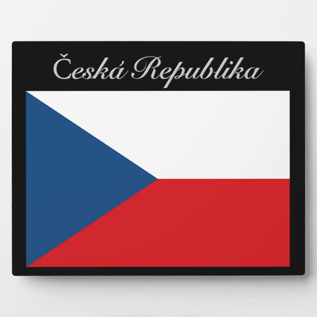 Plaque Photo Česká republika vlajka (Devant)