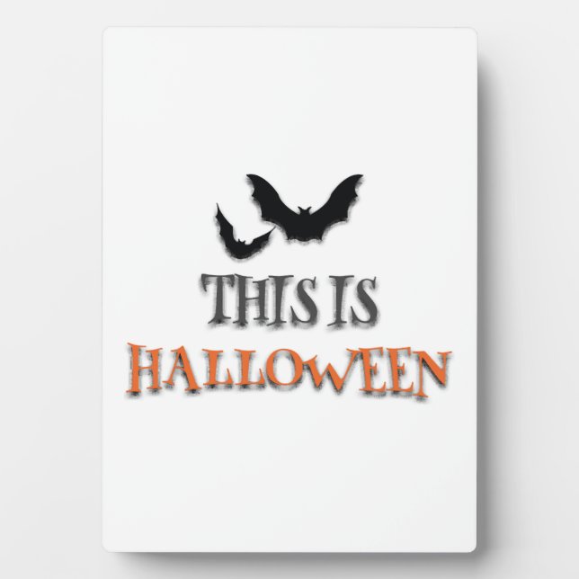 Plaque Photo C'est Halloween   (Devant)