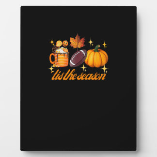 Plaque Photo C'Est La Saison Citrouille Leaf Latte Fall Thanksg