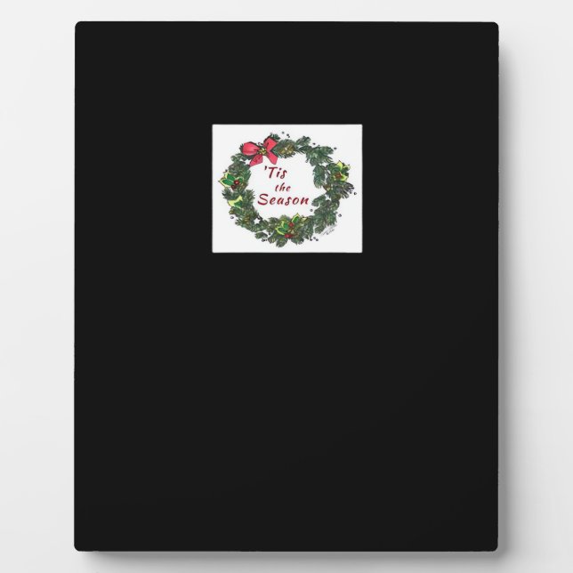 Plaque Photo C'est la saison Couronne de Noël (Devant)