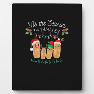 Plaque Photo C'est la saison des tamales Noël mexicain moderne