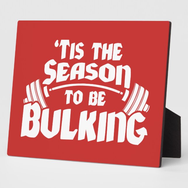 Plaque Photo C'Est La Saison D'Être Gros - Noël Drôle (Côté)