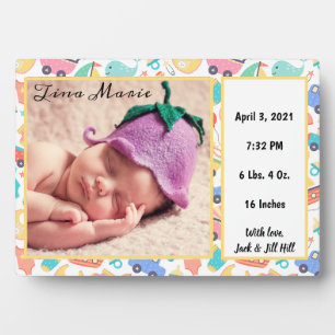 Plaque Photo C'est une photo de bébé Faire-part de naissance