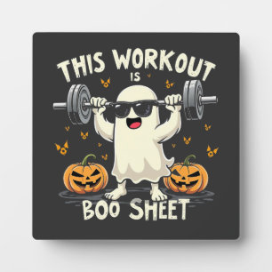 Plaque Photo Cet Exercice Est Boo Sheet Éffrayant Halloween Fit