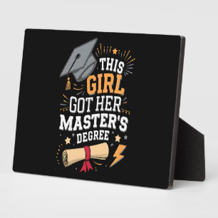 Plaque Photo Cette fille a obtenu sa maîtrise