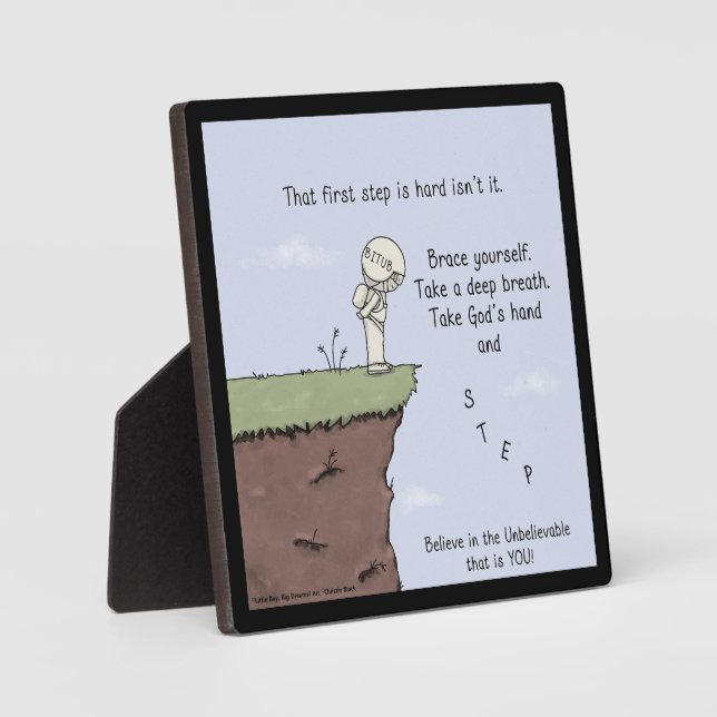 Plaque Photo Cette première étape (Recto)