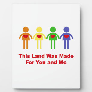 Plaque Photo Cette terre a été faite pour toi et moi