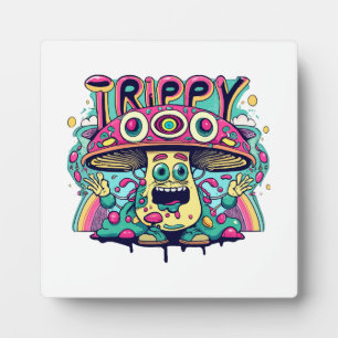 Plaque Photo Champignon Heureux Tripant