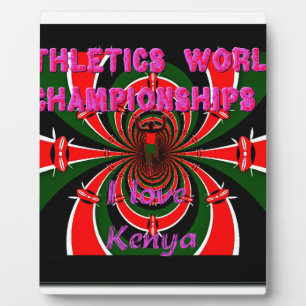 Plaque Photo Championnats du monde d'athlétisme du Kenya : Drap