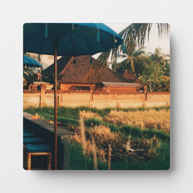 Plaque Photo Champs Bali (Devant)