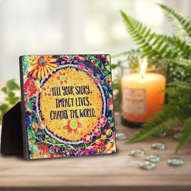 Plaque Photo Changement motivationnel Citer le monde Inspiribil (Créateur téléchargé)