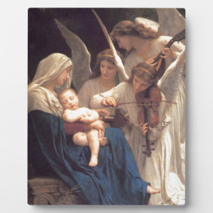 Plaque Photo Chanson des Anges - William-Adolphe Bouguereau
