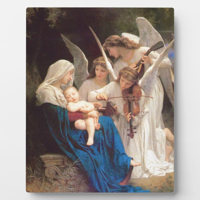 Plaque Photo Chanson des Anges - William-Adolphe Bouguereau (Devant)
