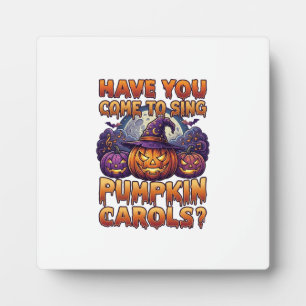 Plaque Photo Chants de citrouille Chapeau de sorcière d'Hallowe