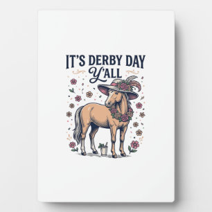 Plaque Photo Chapeau Floral de Cheval de Derby Day Y’all
