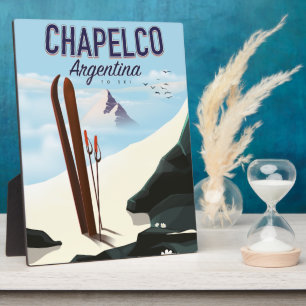 Plaque Photo Chapelco Argentine pour skier