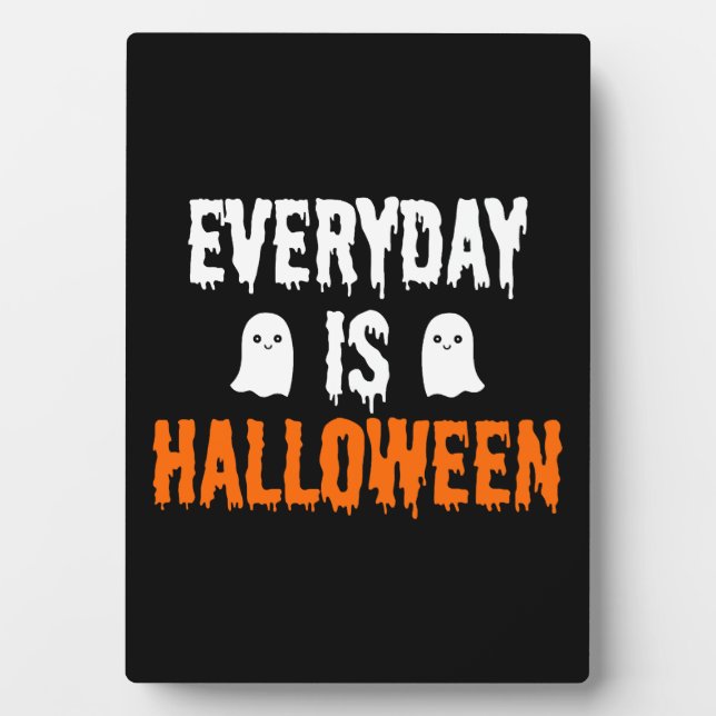 Plaque Photo Chaque Jour, C'Est Halloween (Devant)
