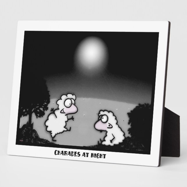 Plaque Photo Charades la nuit (Côté)
