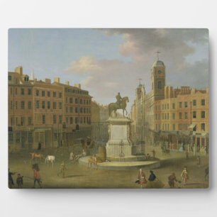 Plaque Photo Charing Cross, avec la statue du roi Charles Ier