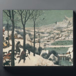 Plaque Photo Chasseurs dans la neige - Janvier 1565<br><div class="desc">Numéro de la collection d'images : XAM324 Hunters in the Snow - Janvier 1565. Bruegel, Pieter the Elder (c.1525-69) huile sur toile. Musée Kunsthistorisches, Vienne, Autriche. 1565</div>