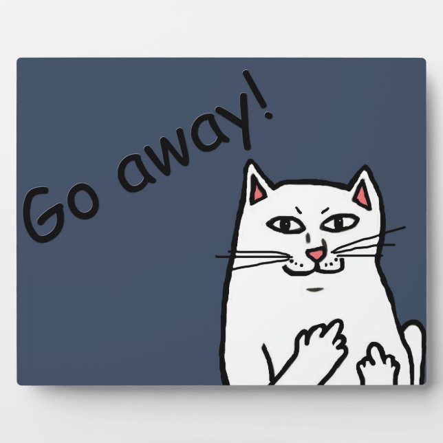 Plaque Photo Chat coquin (Devant)